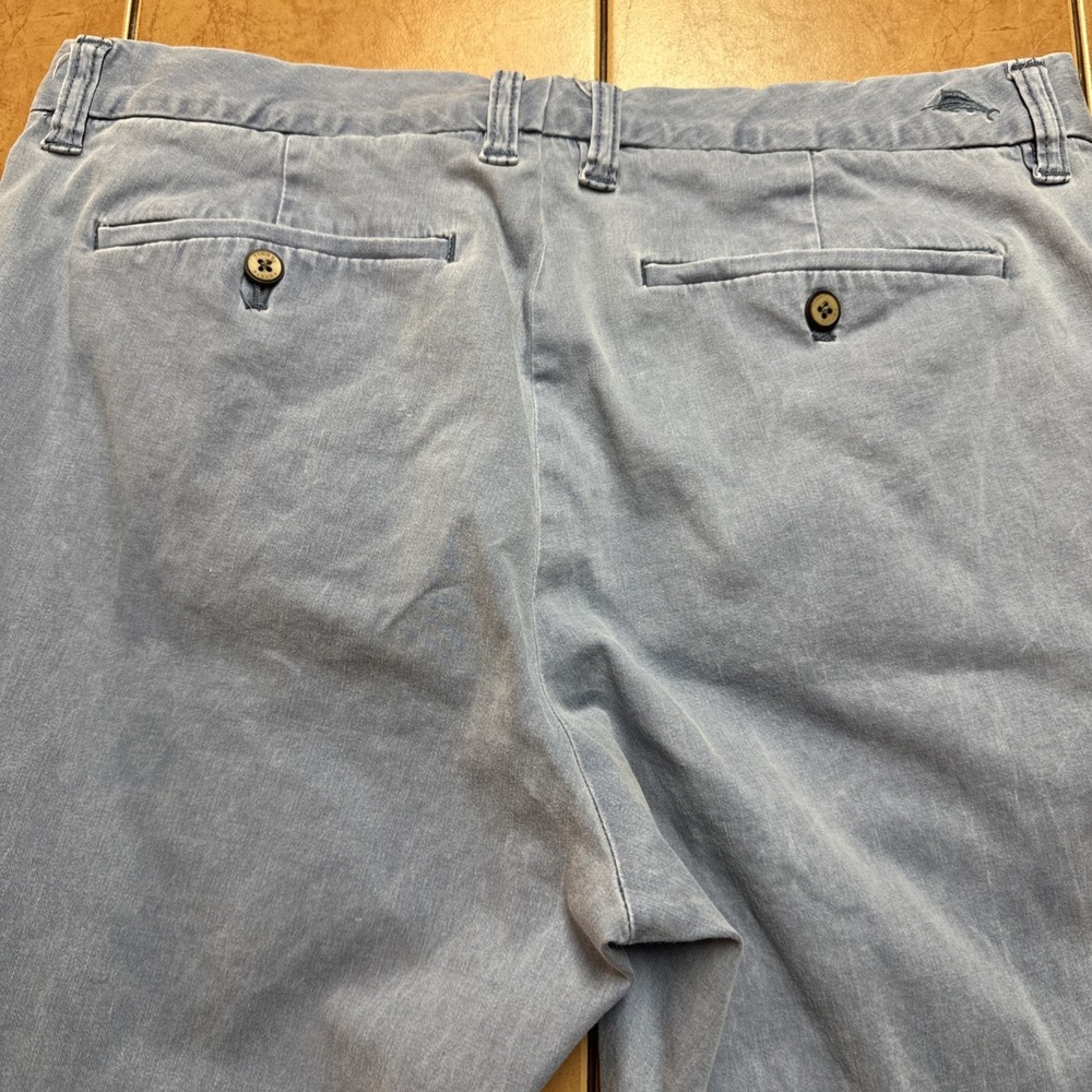 Tommy Bahama Pants Sz 35 x 26 Blue Boracay Cotton‎ Stretch Tencel Blend - Picture 3 of 10